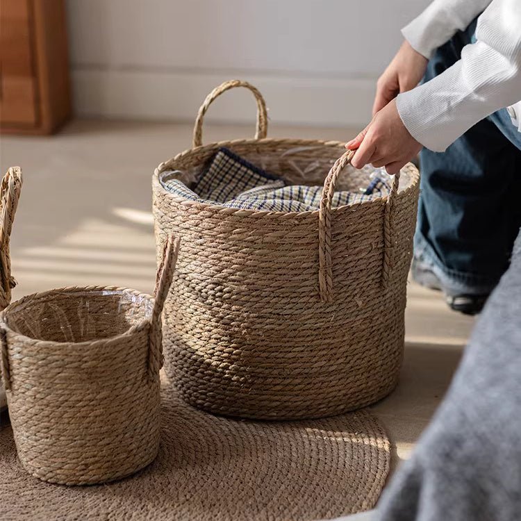 French Country Woven Planter Basket