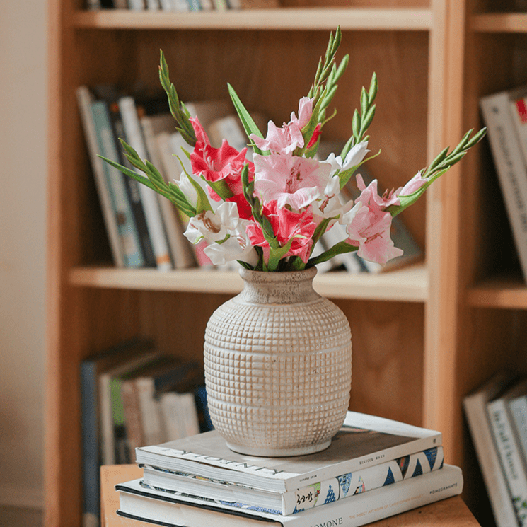 Faux Silk Artificial Gladiolus Flower Stem