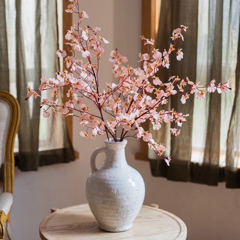 Impressionist Oncidium Orchid Stem in Pink 31" Tall