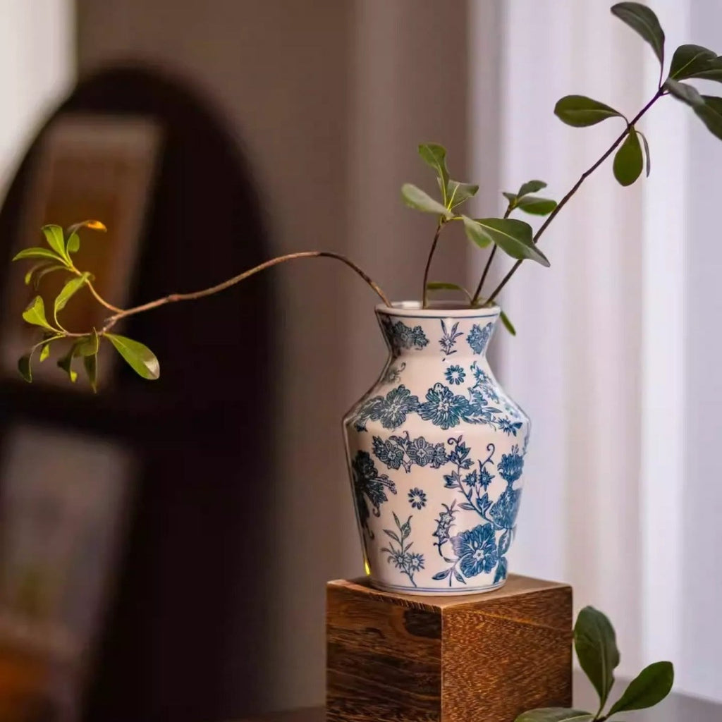 Indigo Porcelain Vase