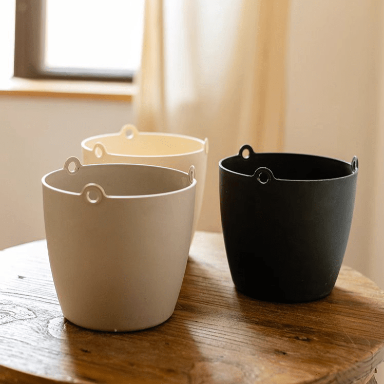 Modern Resin Hanging Planter for Artificial Plants