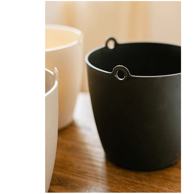 Modern Resin Hanging Planter for Artificial Plants