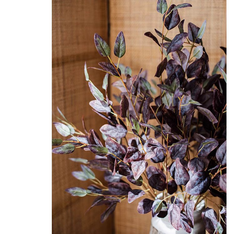 Midnight Plum Eucalyptus Stem 37.7" Tall