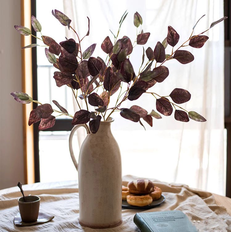 Midnight Plum Eucalyptus Stem 37.7" Tall