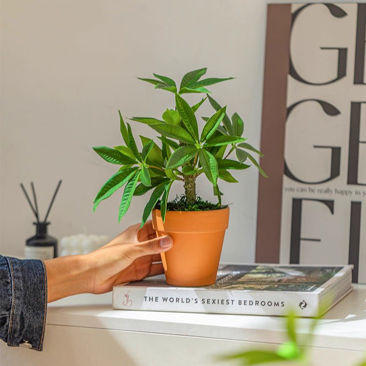 Mini Faux Potted Green Plant