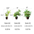 Mini Faux Potted Green Plant