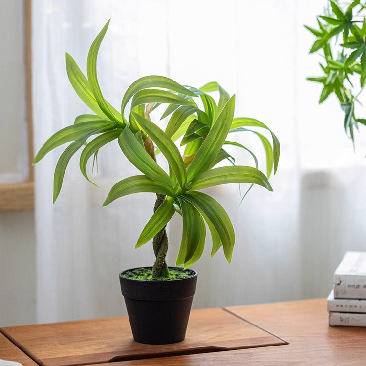 Mini Faux Potted Green Plant