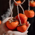 Artificial Persimmon Fruit String Decor 33.8" Long