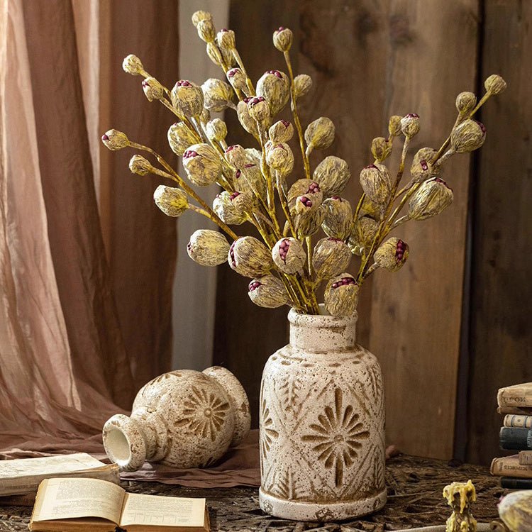 Rustic Dried Pot Stem 41" Tall