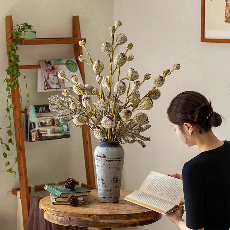 Rustic Dried Pot Stem 41" Tall