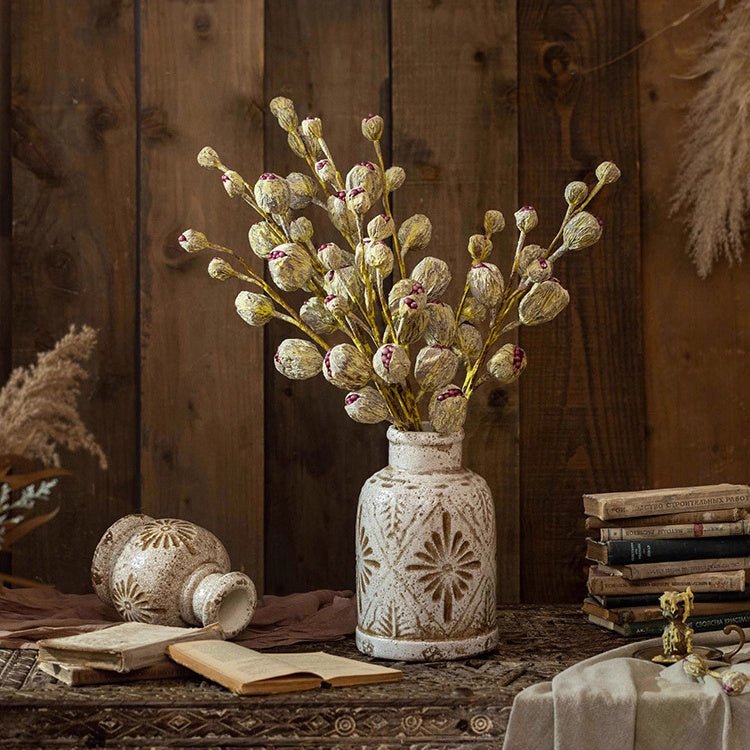 Rustic Dried Pot Stem 41" Tall
