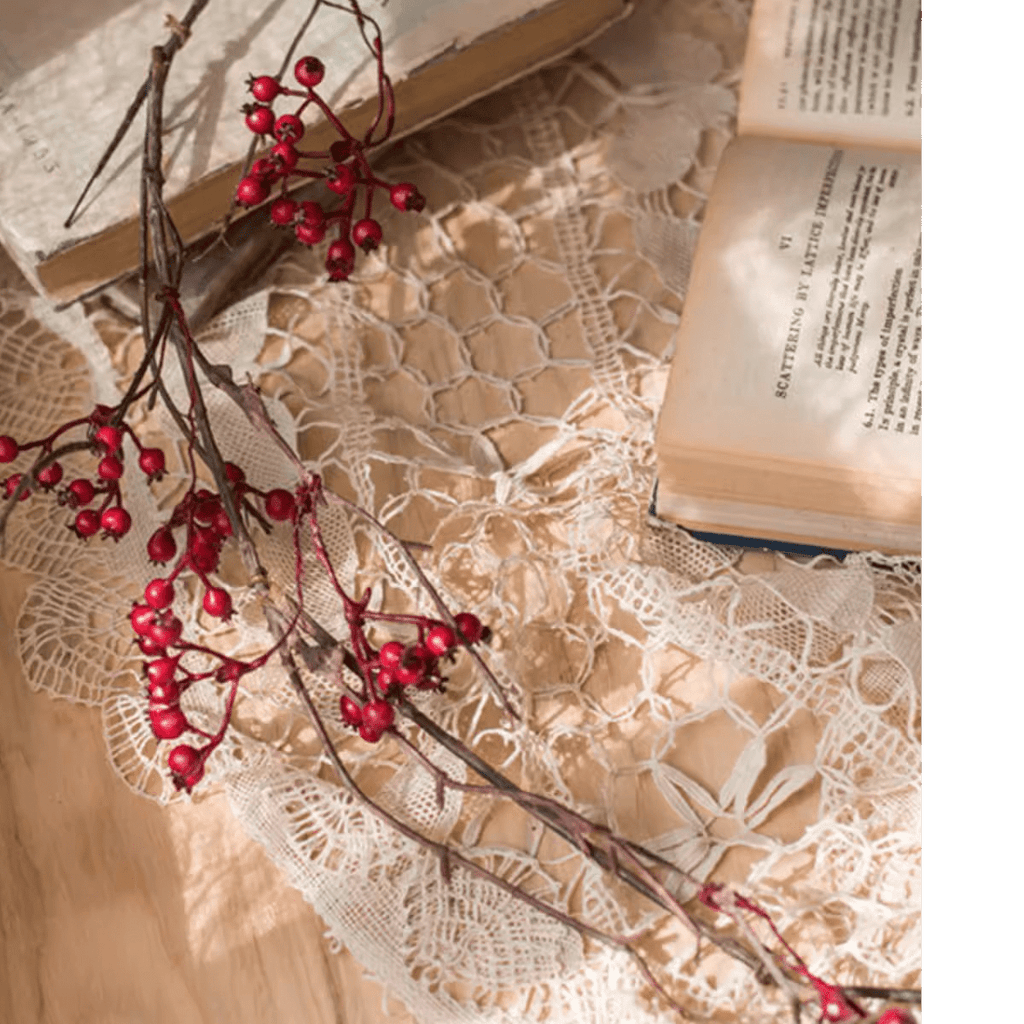 Rustic Artificial Red Berry Vine 63" Long