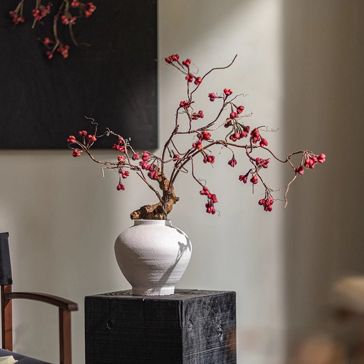 Artificial Red Budded Twig 41.7" Tall