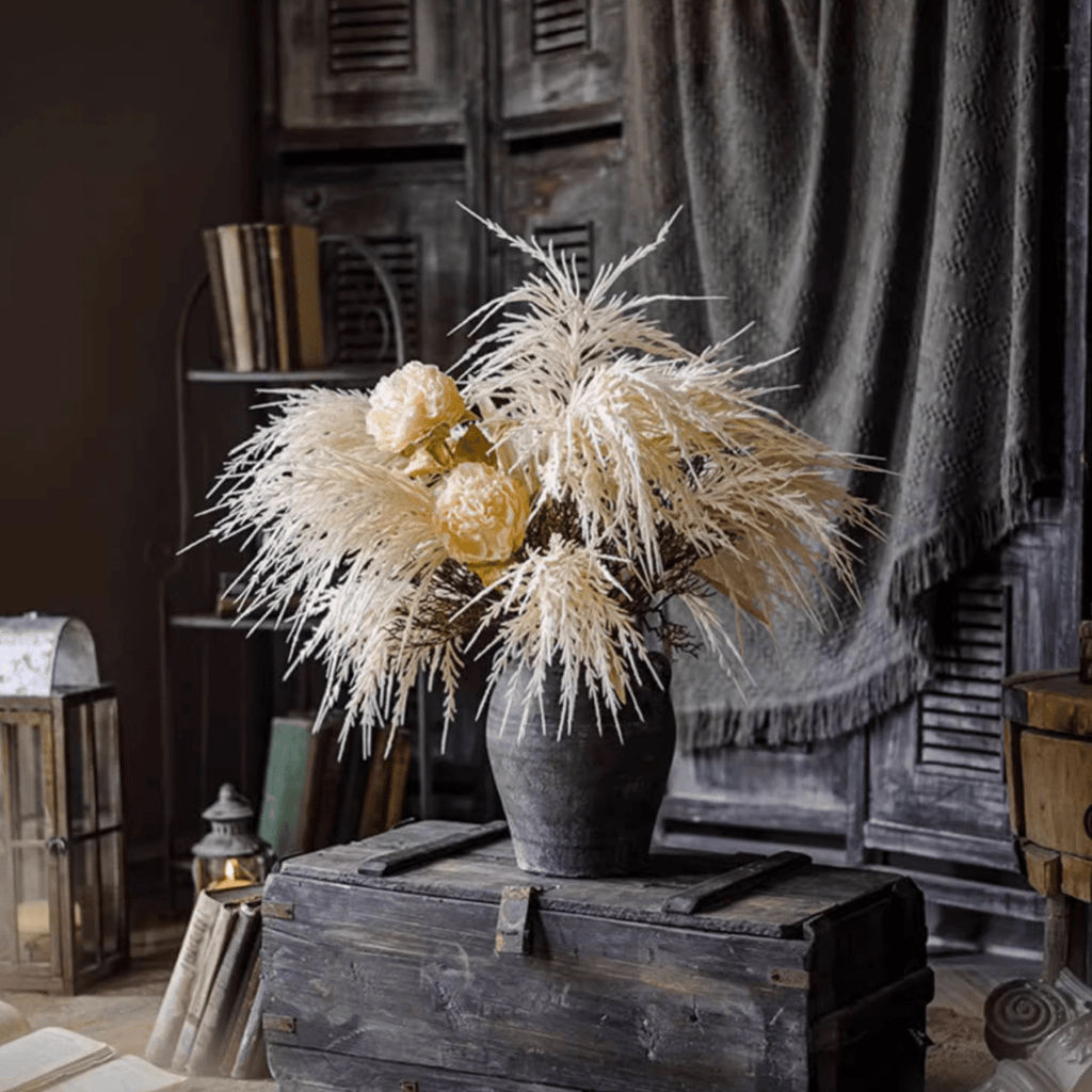Artificial Elegant Reed Grass Stem 39" Tall