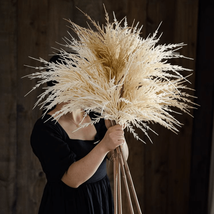 Artificial Elegant Reed Grass Stem 39" Tall