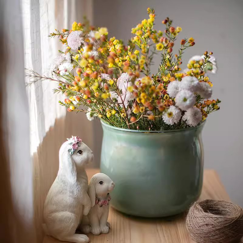 Ruhai Low Glass Vase