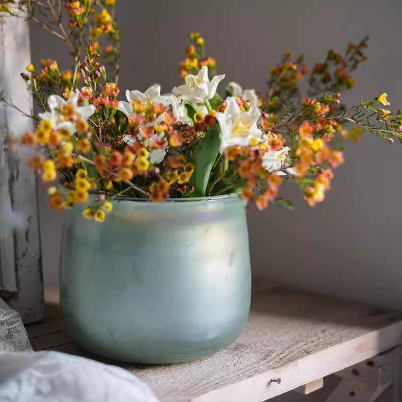Ruhai Low Glass Vase