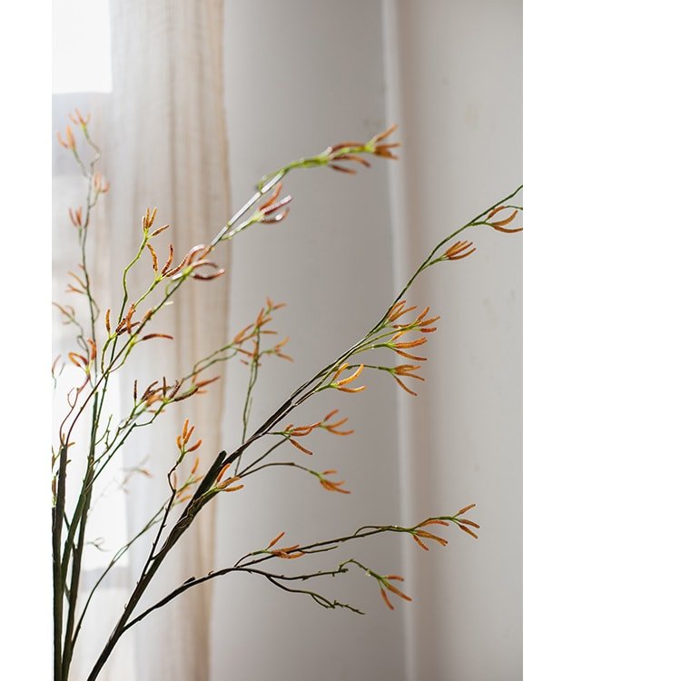 Artificial Japanese Zen Style Sedge Faux Stem 51.9" Tall
