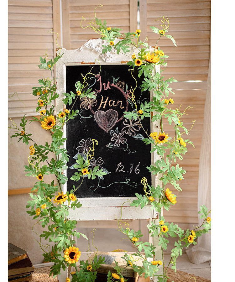 Sunlit Bloom Sunflower Garland 51" Long
