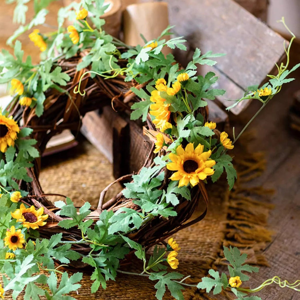 Sunlit Bloom Sunflower Garland 51" Long