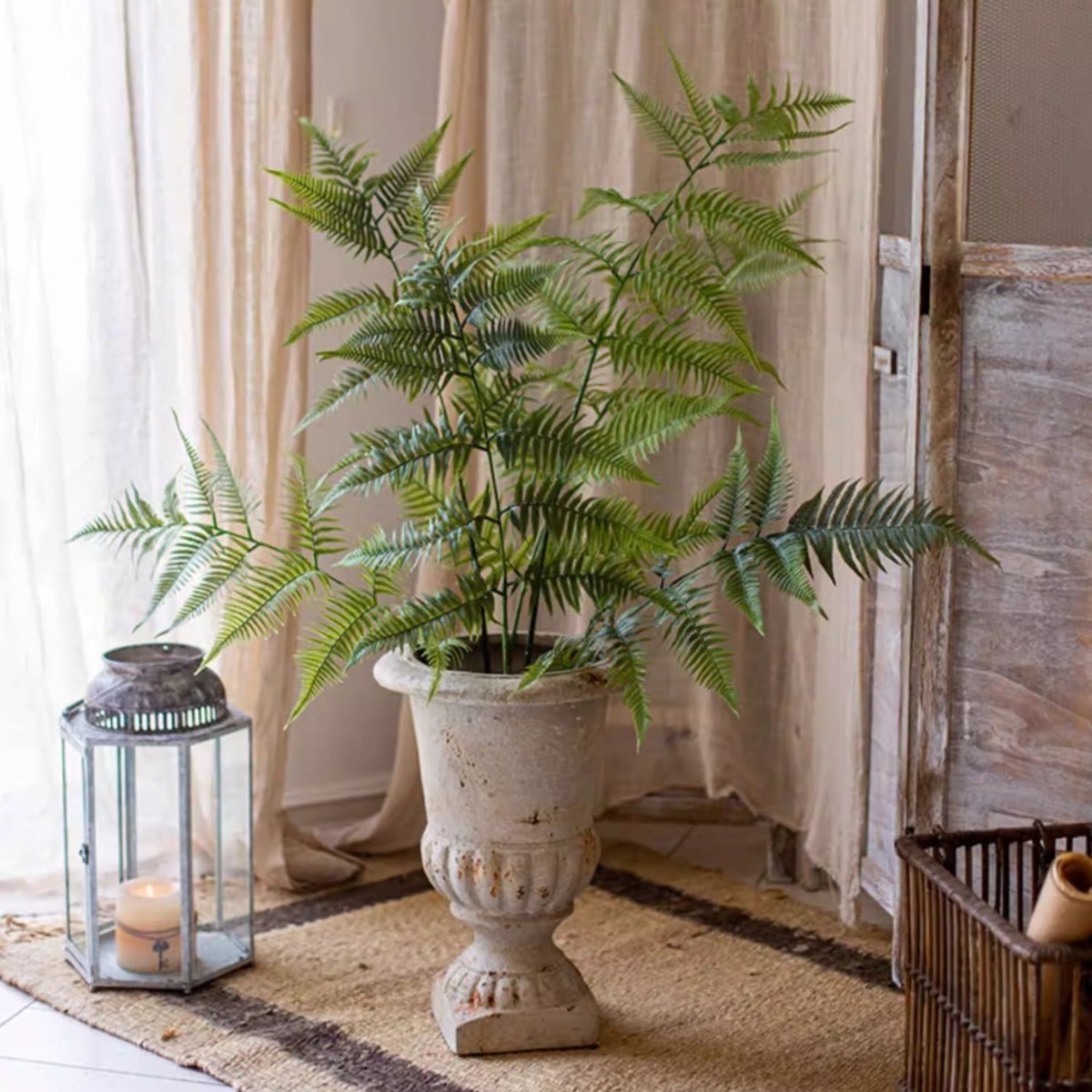 Artificial Tall Fern Leaf Stem