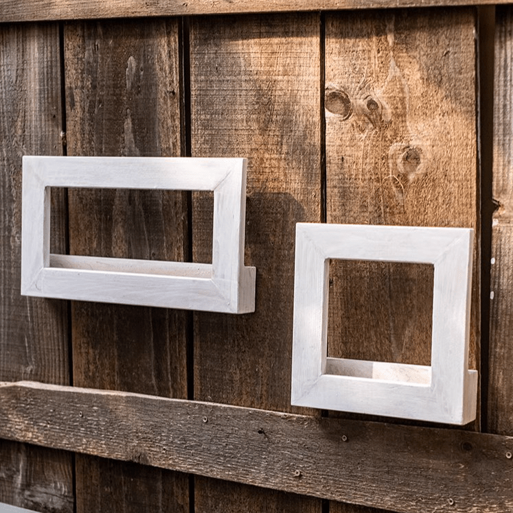 Wood Hanging Floral Frame