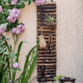 Rustic Wood Ladder Wall Décor Tool Organizer