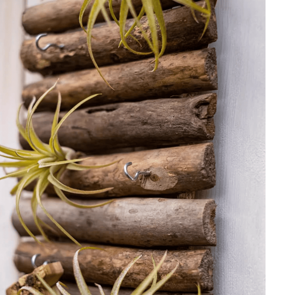 Rustic Wood Ladder Wall Décor Tool Organizer