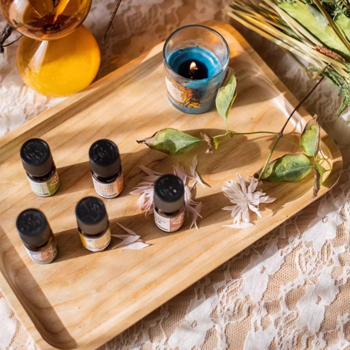 Natural Wood Plate Serving Tray