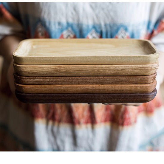 Solid Wood Snack Plate