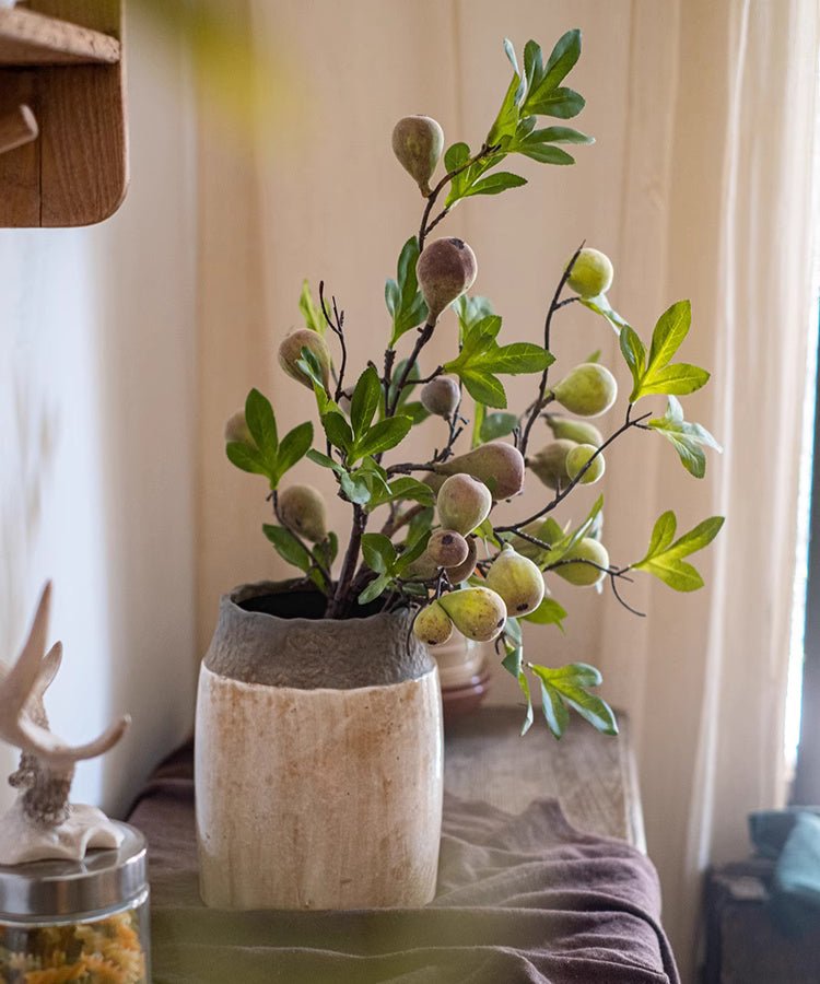 Wild Garden Faux Fig Stem 35.4" Tall