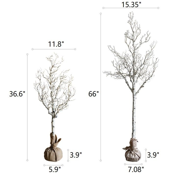 Christmas Withered White Christmas Tree Faux