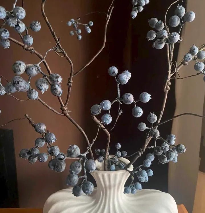 Zen Style Blue Berry Stem 37.5" Tall