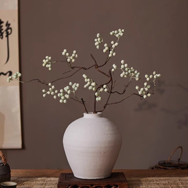 Zen Style Light Green Berry Stem 37.8" Tall