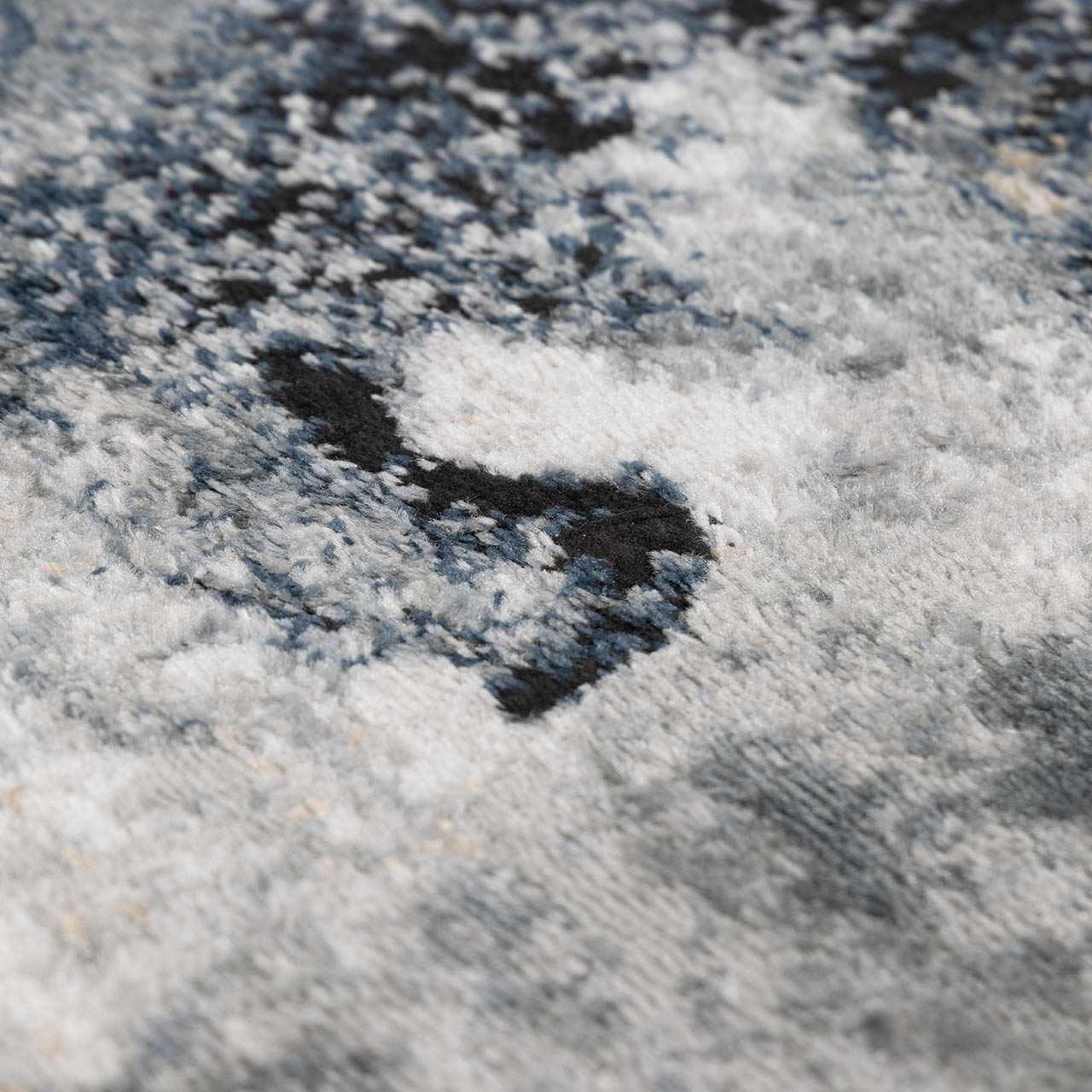 Kirkland Dark Blue Marble Rug