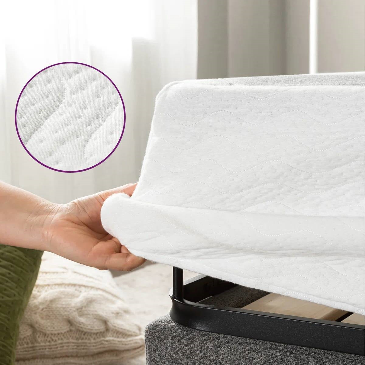 King size 5-inch Low Profile Metal Box Spring Mattress Foundation with Cover