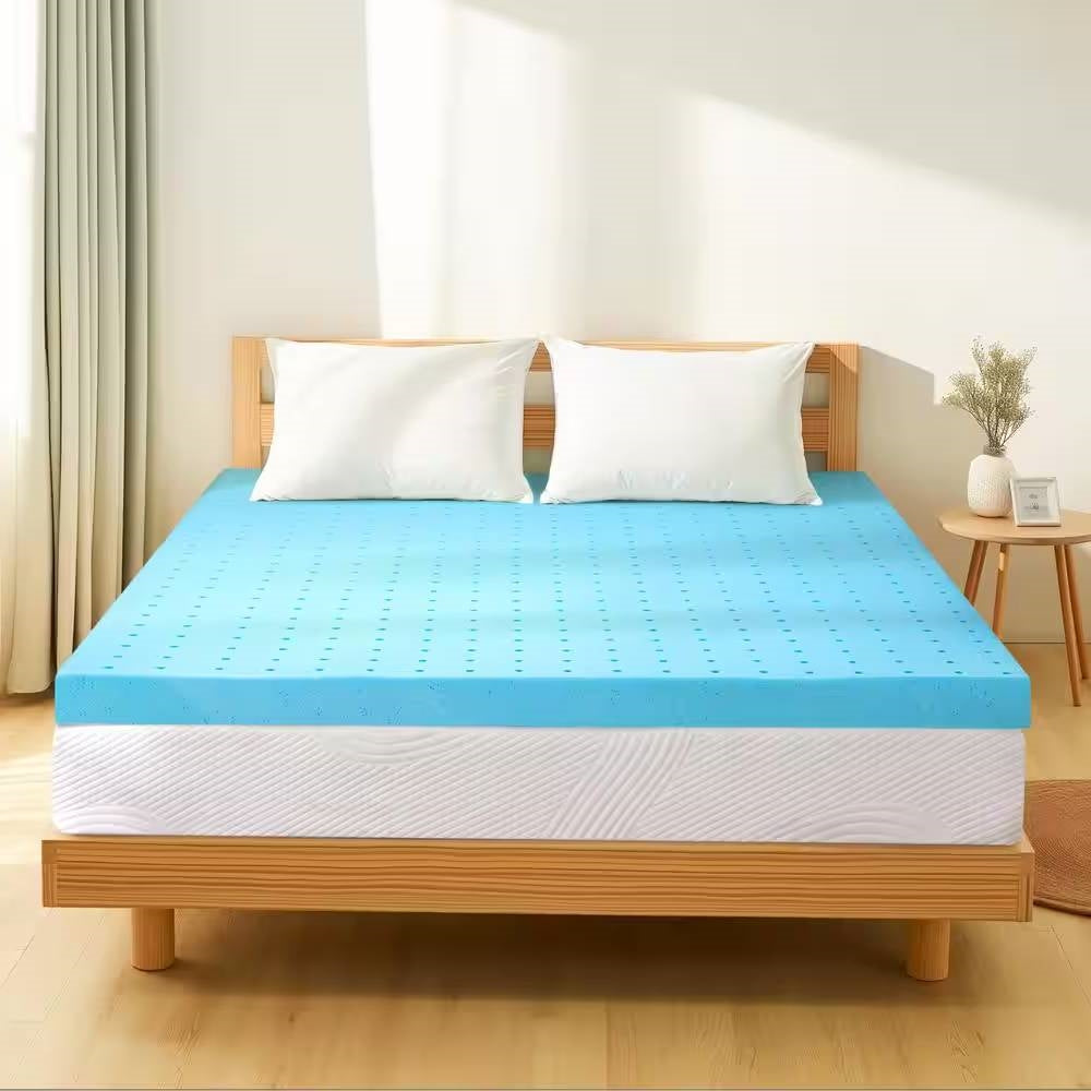 King size 3-inch Thick High Density Memory Foam Mattress Topper