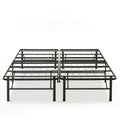 King size Folding Sturdy Metal Platform Bed Frame with Storage Space
