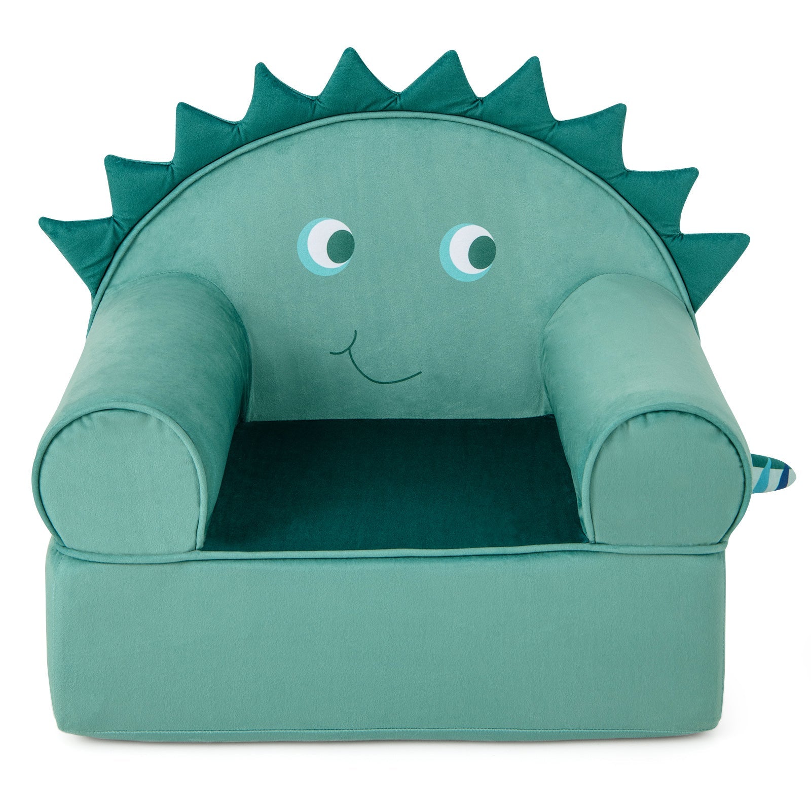 Original Kids Sofa with Armrest and Thick Cushion-Green