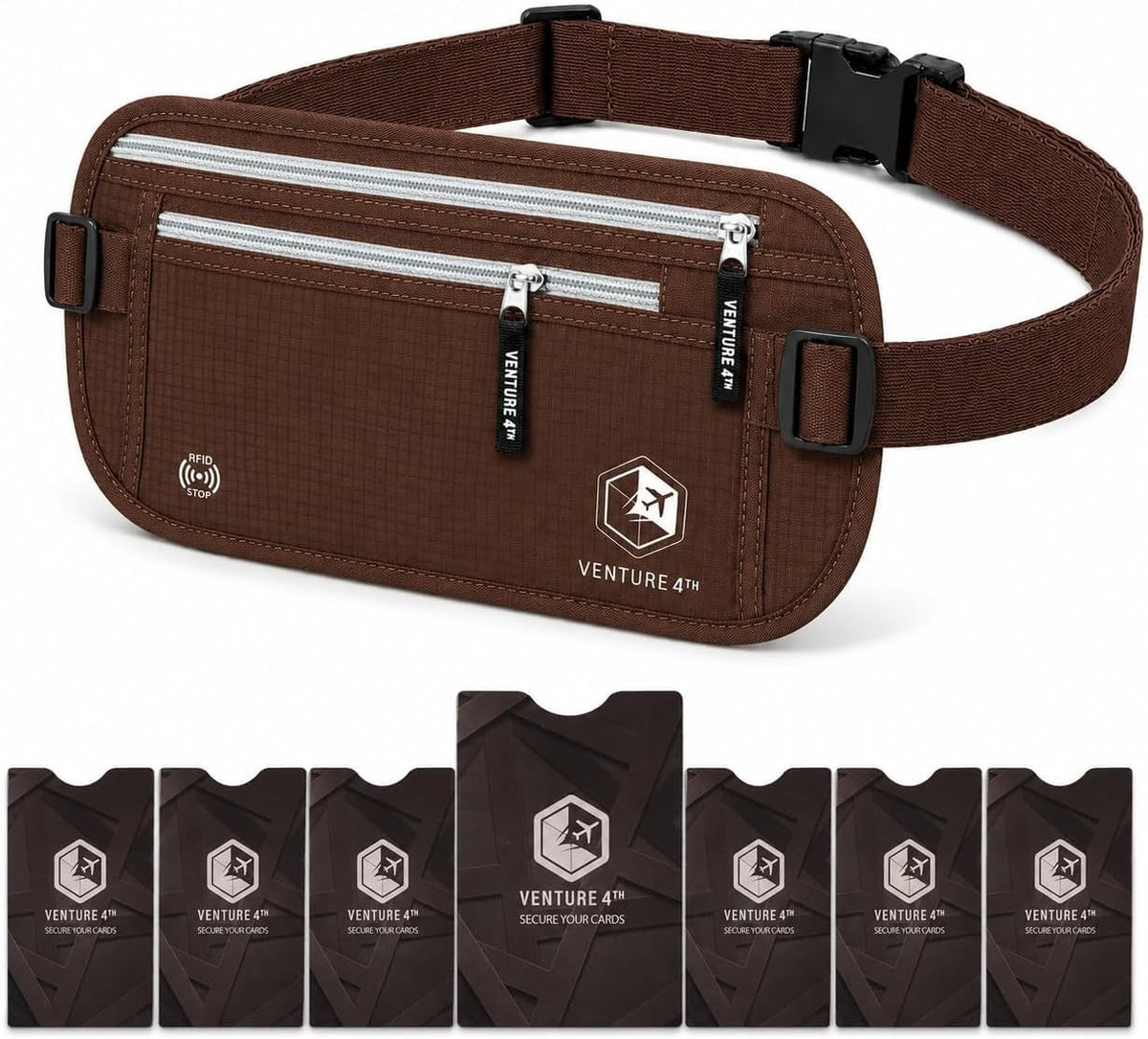 Travel Money Belt + RFID Sleeves