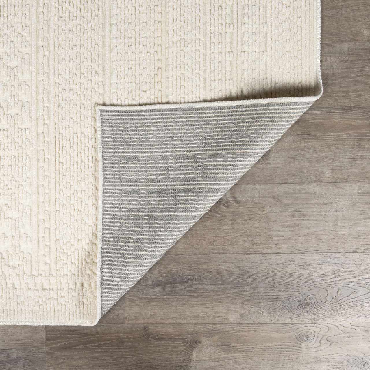 Bahar Cream Washable Area Rug
