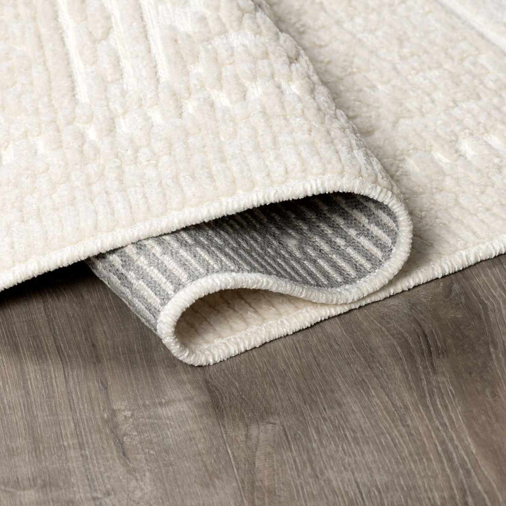 Bahar Cream Washable Area Rug