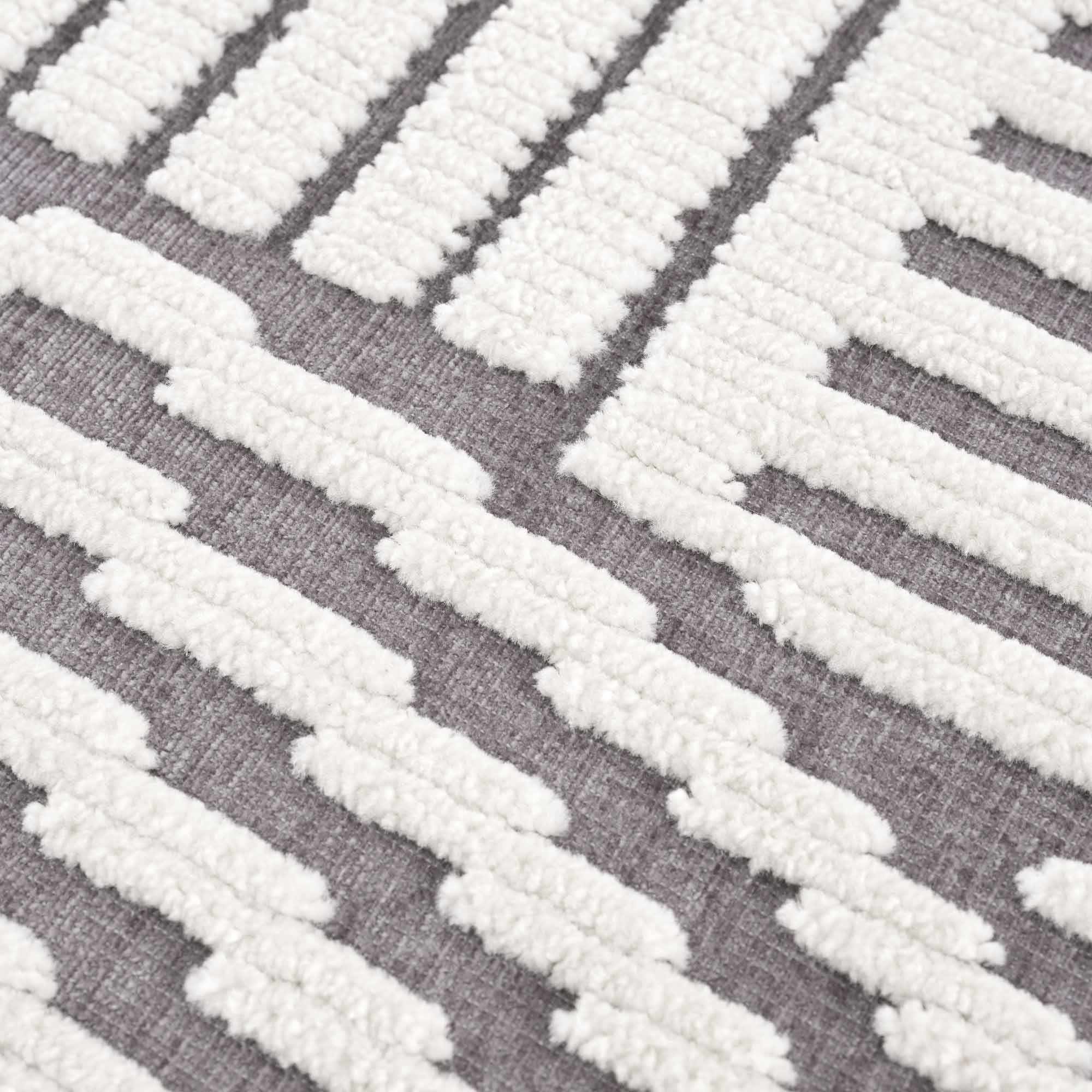 Deron Gray Rainbow Washable Rug