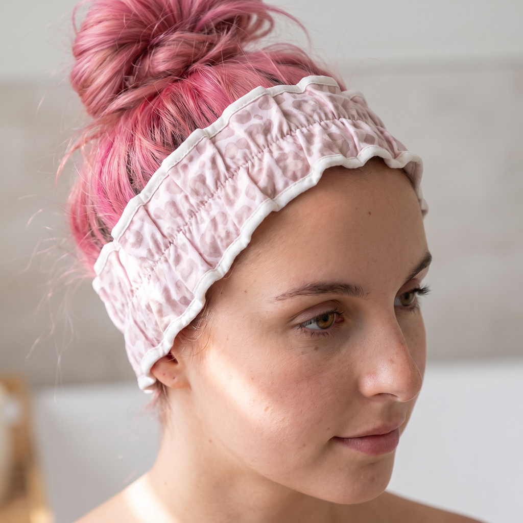 Leopard Spa Headband | Hair Band for Skincare Facial After Shower