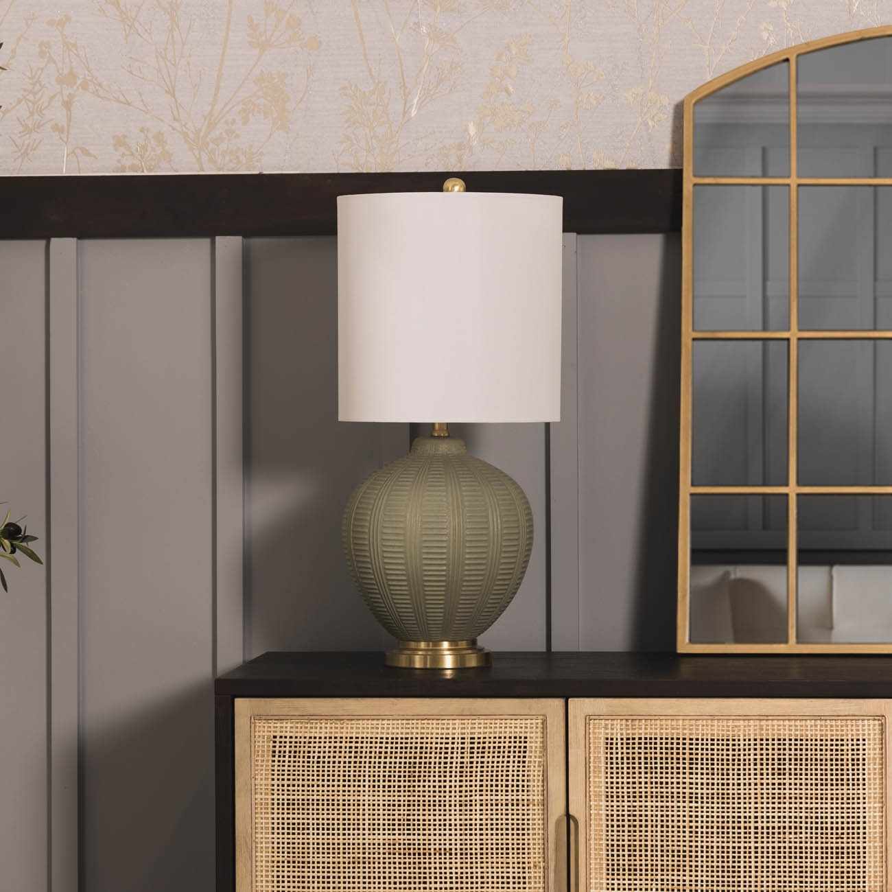 McMurray Green Textured Table Lamp - Clearance