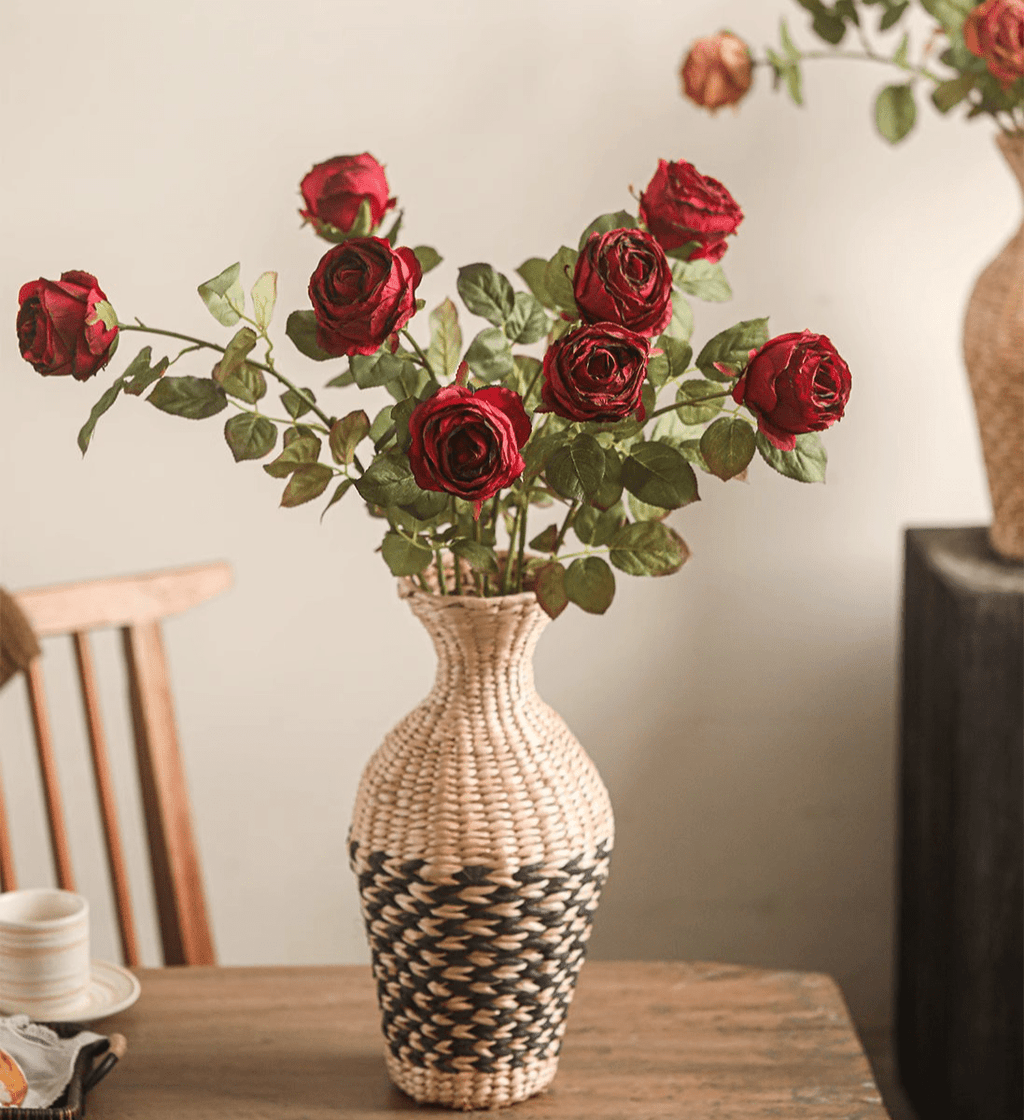 Artificial Single Rose Stem 28.7" Tall