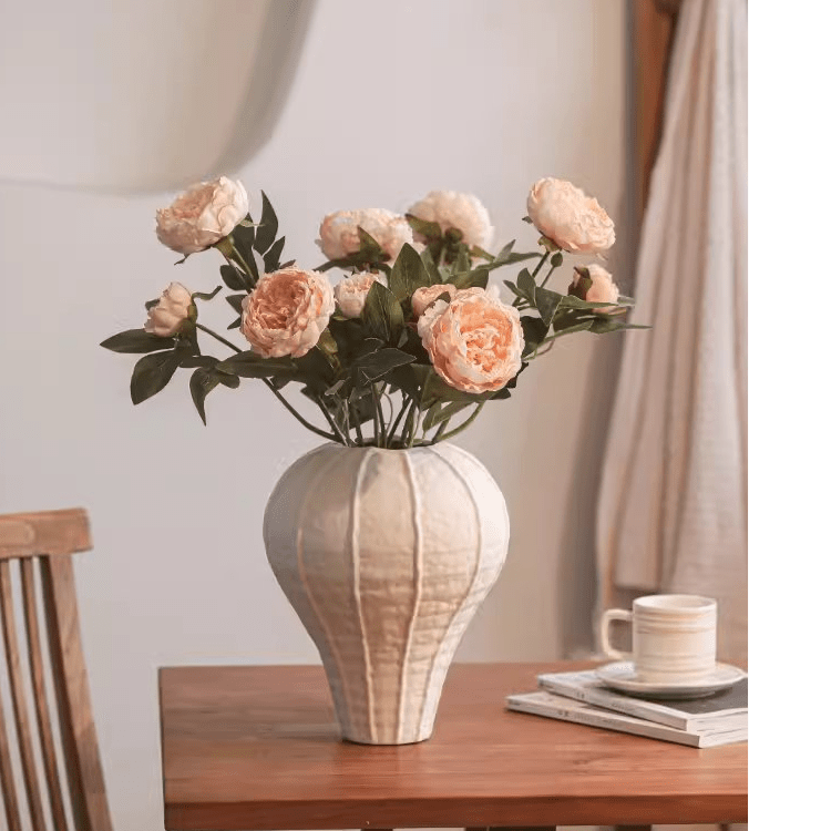 Artificial Sophia 2-Head Peony Stem 20.8" Tall