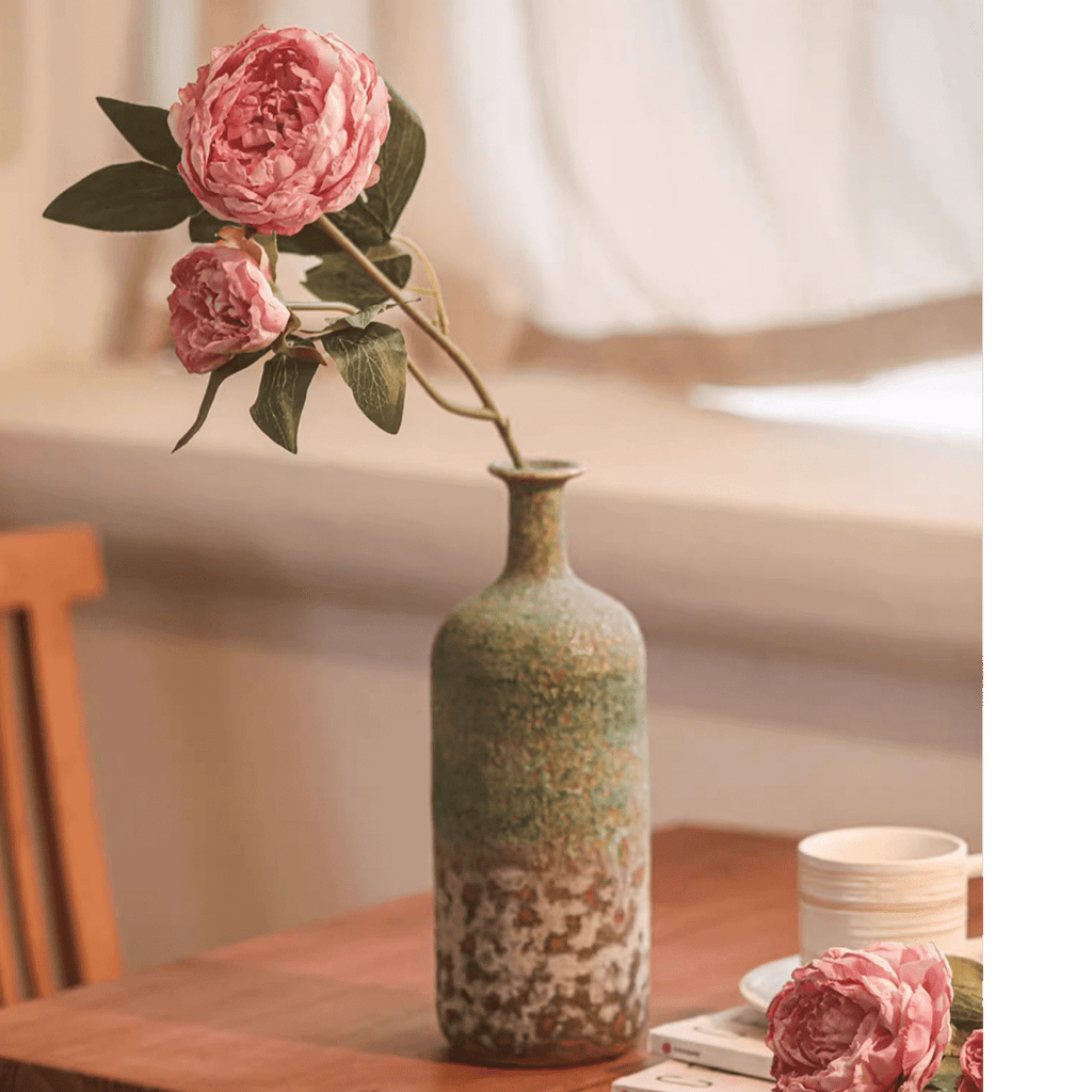 Artificial Sophia 2-Head Peony Stem 20.8" Tall
