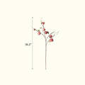 Faux Red Apple Branch Stem 36" Tall