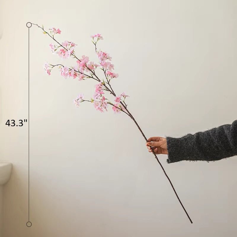 Blushing Cherry Blossom Branch 43.3" Tall